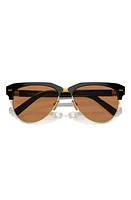 Miu Miu 57mm Pilot Sunglasses in Brown at Nordstrom