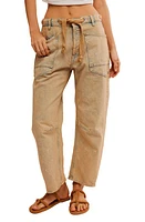 Free People We the Moxie Barrel Paint Splatter Jeans at Nordstrom,