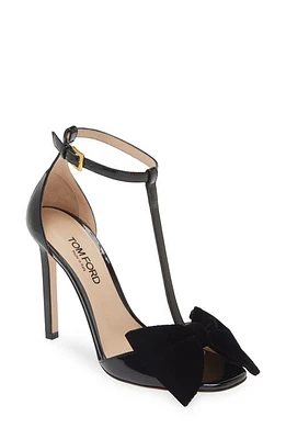 TOM FORD Brigitte T-Strap Sandal Black at Nordstrom,