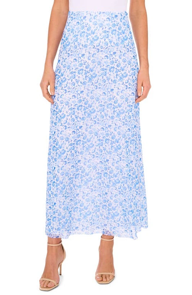 halogen(r) Side Slit Mesh Maxi Skirt Bright White at Nordstrom,