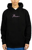 PLEASURES Stack Oversize Graphic Hoodie Black at Nordstrom,