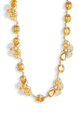 Judith Leiber Crystal Butterfly Necklace in Yellow at Nordstrom