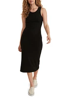 Marine Layer Lexi Midi Dress Black Infill at Nordstrom,