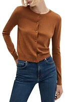 MANGO Cardigan in Caramel at Nordstrom, Size Small