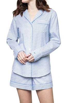 Petite Plume La Mer Short Pajamas Blue at Nordstrom,