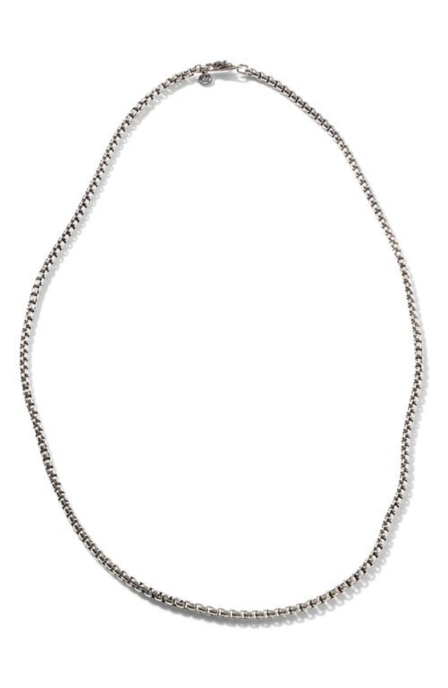 John Hardy Men's Naga Box Chain Necklace in Silver at Nordstrom