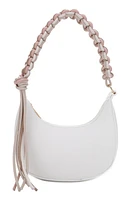 Mali + Lili Leilani Vegan Leather Baguette Shoulder Bag in White at Nordstrom