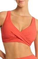 Sea Level Cross Front Multifit Bikini Top at Nordstrom, Us