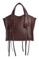 Chloé Mini Mony Grained Leather Crossbody Bag in Chocolate 25C at Nordstrom