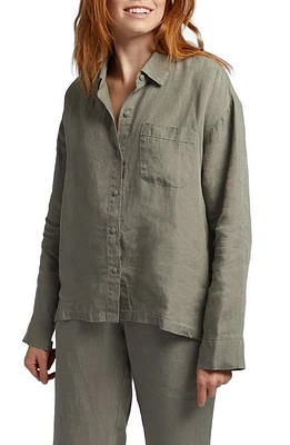 Parachute Women's Linen Shirt in Moss at Nordstrom