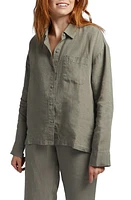 Parachute Women's Linen Shirt in Moss at Nordstrom