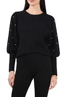 Chaus Imitation Pearl Juliet Sleeve Sweater at Nordstrom,