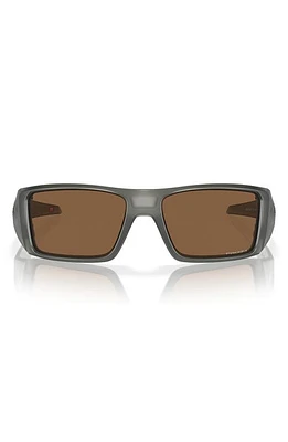 Oakley Heliostat 61mm Prizm Rectangular Sunglasses in Bronze at Nordstrom