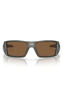 Oakley Heliostat 61mm Prizm Rectangular Sunglasses in Bronze at Nordstrom