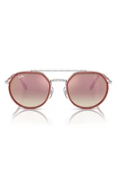 Ray-Ban 53mm Irregular Sunglasses in Silver at Nordstrom