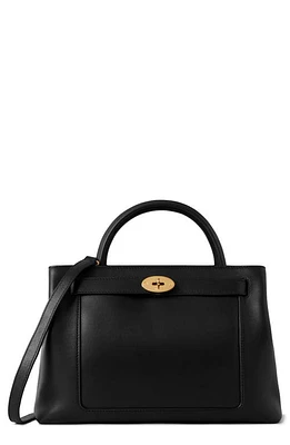 Mulberry Medium Islington Silky Calfskin Leather Satchel in Black at Nordstrom