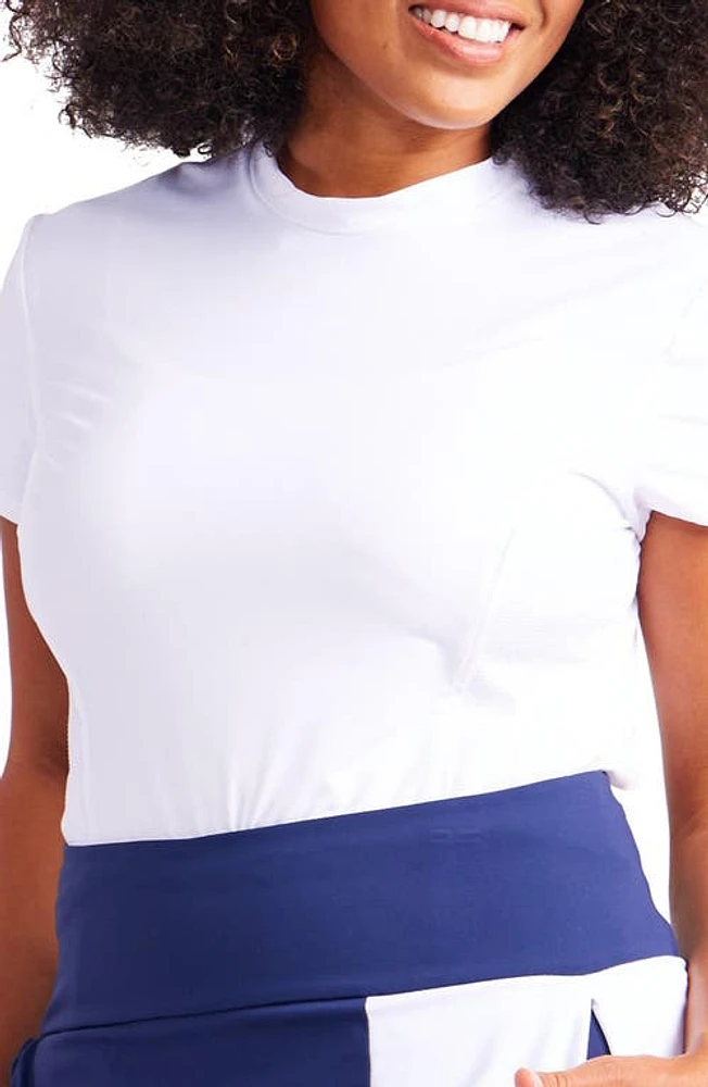 KINONA Magic Mesh Golf T-Shirt White at Nordstrom,