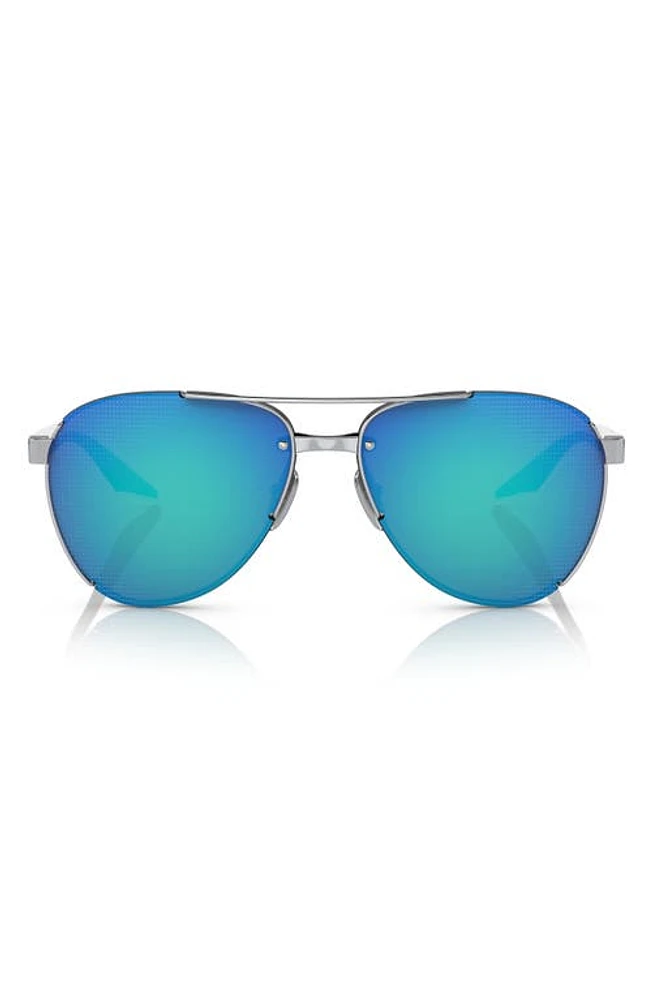 PRADA SPORT 61mm Pilot Sunglasses in Silver at Nordstrom