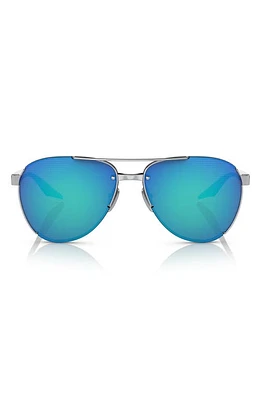 PRADA SPORT 61mm Pilot Sunglasses in Silver at Nordstrom