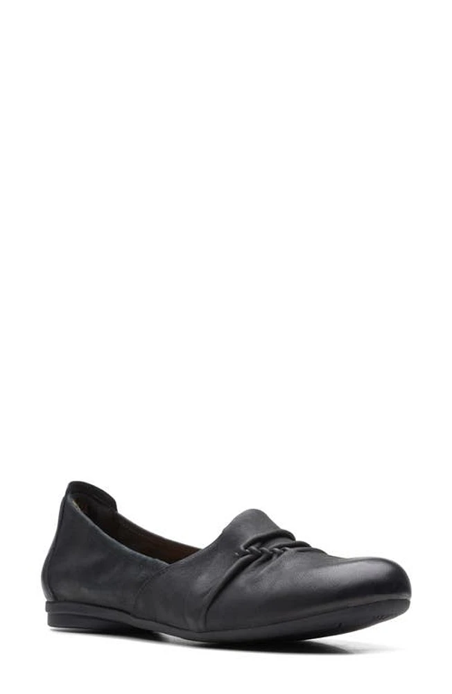 Clarks(r) Rena Way Flat Black at Nordstrom,