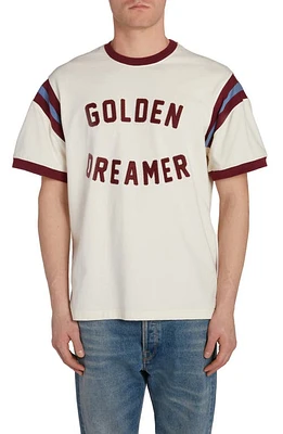 Golden Goose Journey Logo Graphic T-Shirt Heritage White/Windsor Wine at Nordstrom,