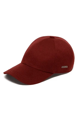 ZEGNA Oasi Cashmere Baseball Cap Red at Nordstrom,