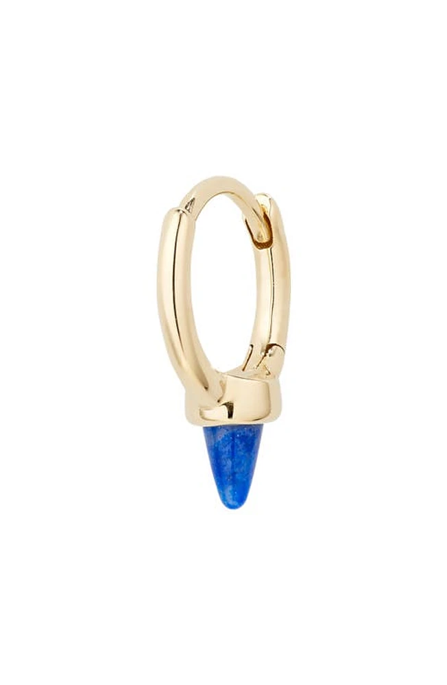 Maria Tash Single Short Lapis Spike Hoop Earring in Yellow at Nordstrom