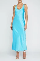 L'AGENCE Akiya Maxi Tank Dress Blue Atoll at Nordstrom,