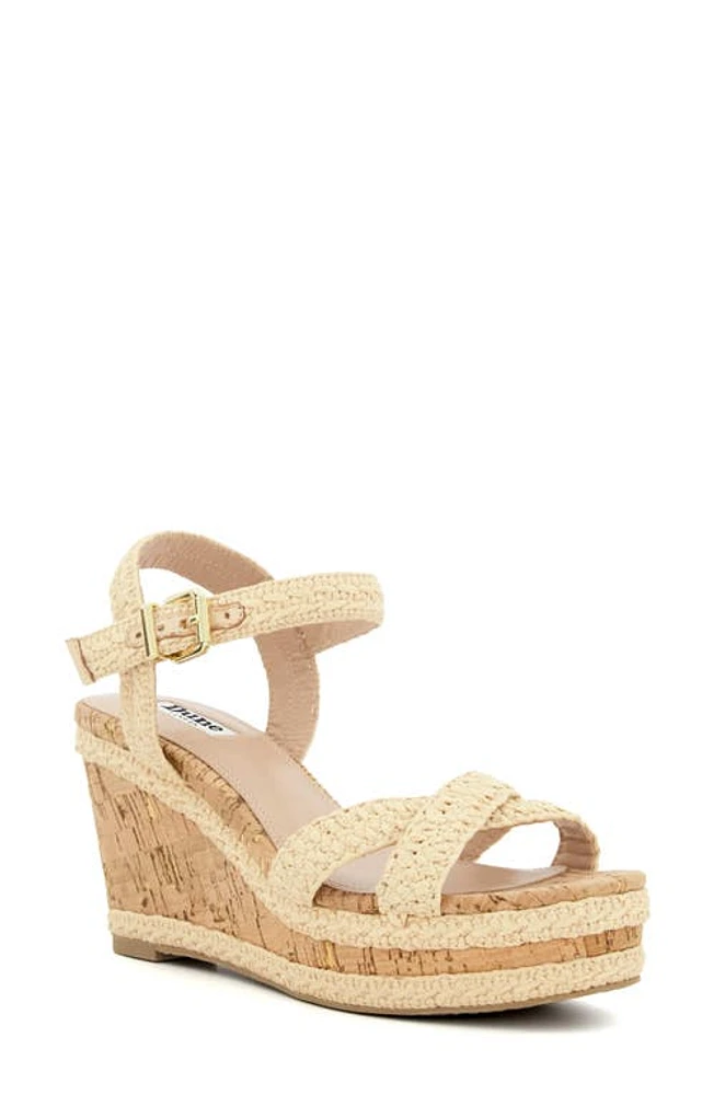 Dune London Kelisa Woven Wedge Sandal Natural at Nordstrom,