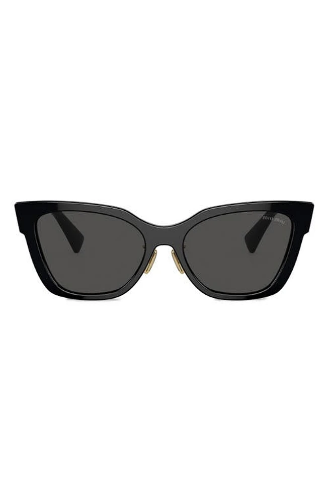 Miu Miu 56mm Square Sunglasses in Black at Nordstrom