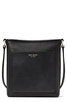 Kate Spade New York ava pebble leather swing crossbody bag in Black at Nordstrom