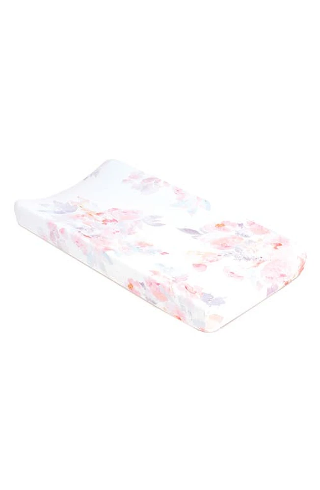 Oilo Jersey Changing Pad Cover in Prim Blush at Nordstrom