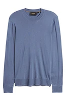 BOSS Ottano Silk Crewneck Sweater Blue at Nordstrom,