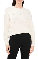 Chaus Rhinestone Cozy Crewneck Sweater at Nordstrom,