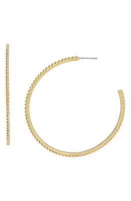 AllSaints Sculpted Ball Chain Hoop Earrings in Gold at Nordstrom