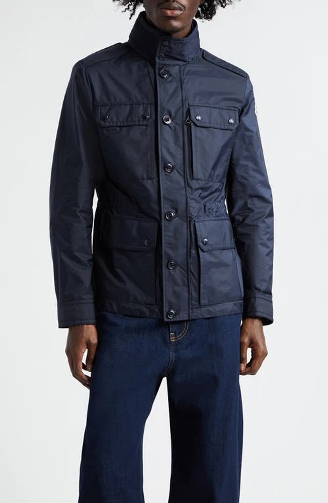 Moncler Water Repellent Field Jacket Navy at Nordstrom,