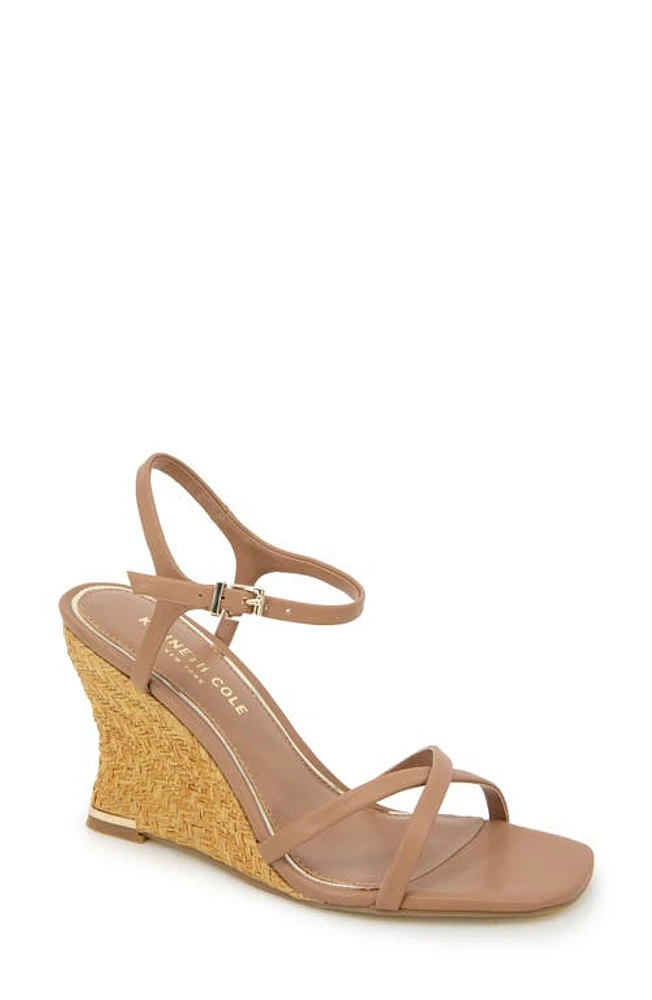 Kenneth Cole New York Freya Wedge Sandal in Classic Tan at Nordstrom, Size 8