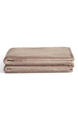 UnHide Lil' Marsh Traveller Plush Blanket in Mocha Shar-Pei at Nordstrom, Size Throw