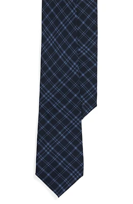 Ralph Lauren Purple Label Plaid Silk Tie in Navy at Nordstrom