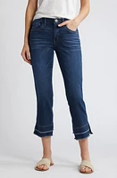 Wit & Wisdom 'Ab'Solution Double Frayed Hem High Waist Kick Flare Jeans Blue at Nordstrom,