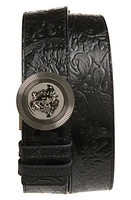 Versace Medusa Biggie Leather Reversible Belt Black Ruthenium at Nordstrom, Eu