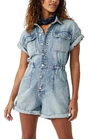 Free People Marci Cotton Denim Romper Marrakesh at Nordstrom,