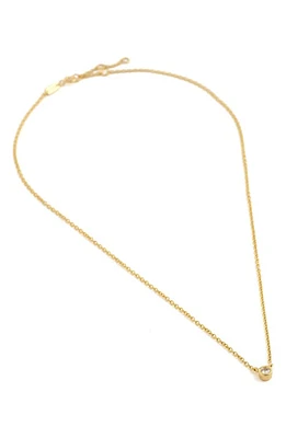 Madewell Demi Fine Cubic Zirconia Bezel Pendant Necklace in 14K Gold at Nordstrom