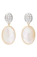 Marco Bicego Siviglia 18K Yellow Gold, Diamond & Mother-of-Pearl Drop Earrings in Yl/Wh Gold at Nordstrom