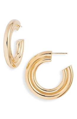 Jennifer Zeuner Jude Hoop Earrings in 14K Yellow Gold Plated Silver at Nordstrom