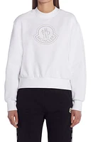 Moncler Logo Graphic Sweatshirt White at Nordstrom,