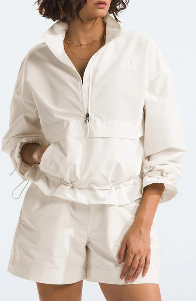 The North Face TNF Easy Wind Half Zip Pullover White Dune at Nordstrom,