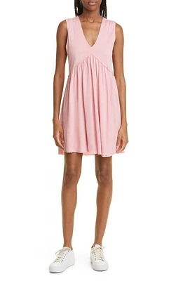 ATM Anthony Thomas Melillo V-Neck Sleeveless Minidress Pink at Nordstrom,