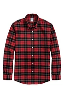 Brooks Brothers Plaid Cotton Flannel Button-Down Sport Shirt Redplaid at Nordstrom,