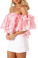 Petal & Pup Deedi Floral Off the Shoulder Top Pink at Nordstrom,